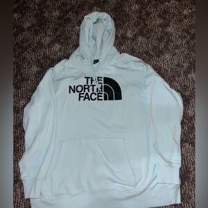 The North Face Light Gray Hoodie Sweater